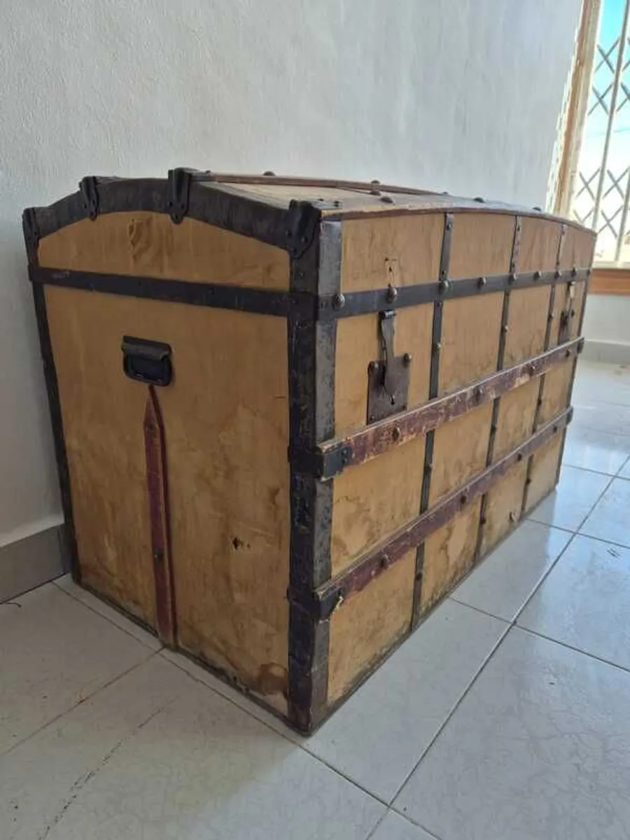 Antique Spanish Travel Trunk - Image 2