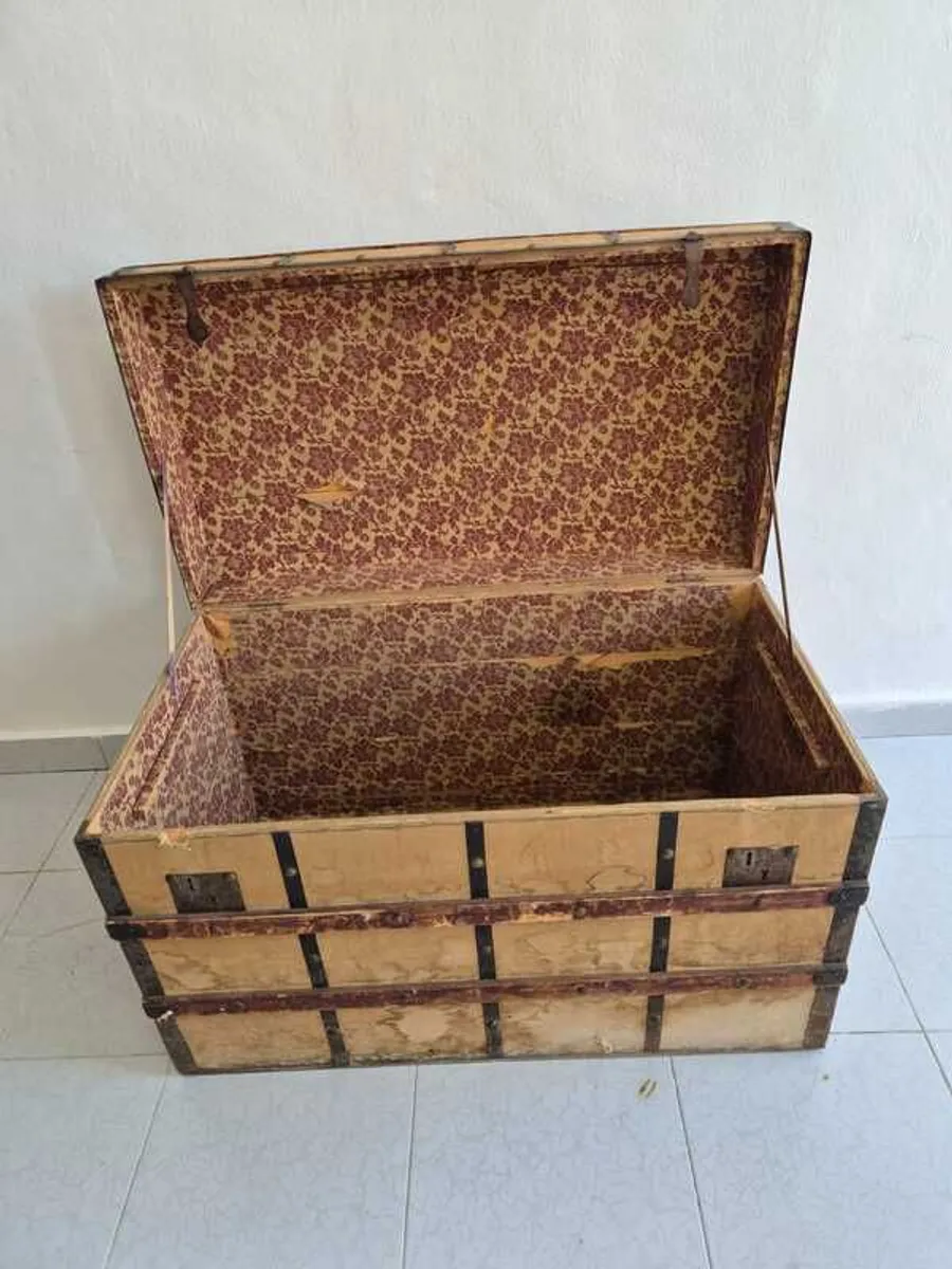 Antique Spanish Travel Trunk - Image 3