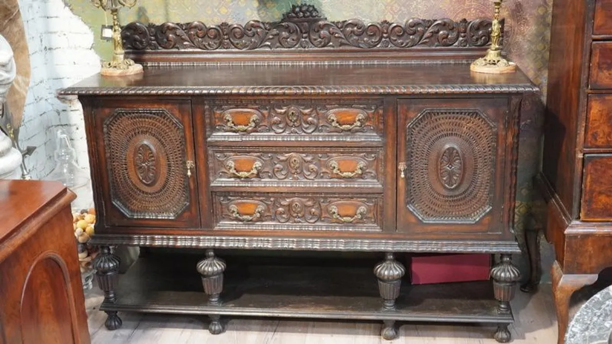 Antique Spanish Sideboard - Image 2