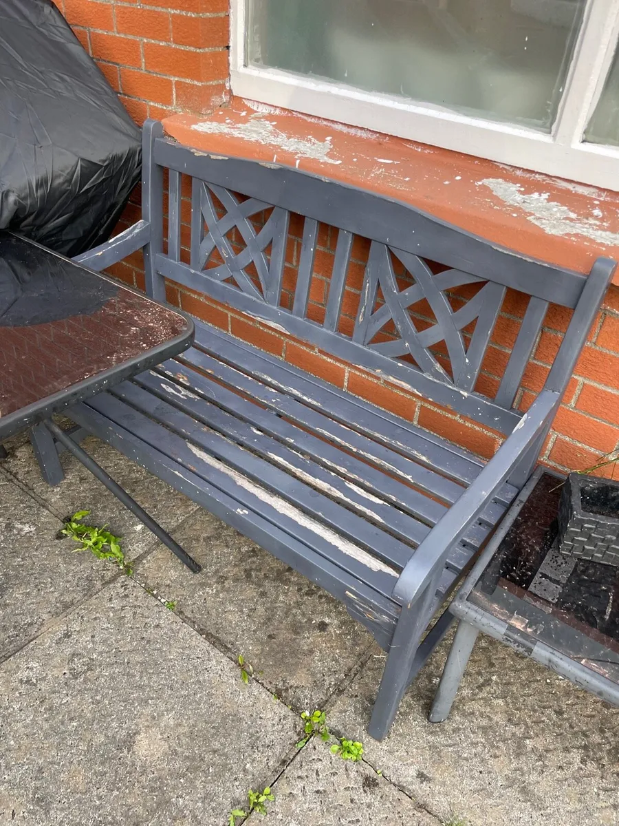 Garden table + bench + coffee table - Image 2