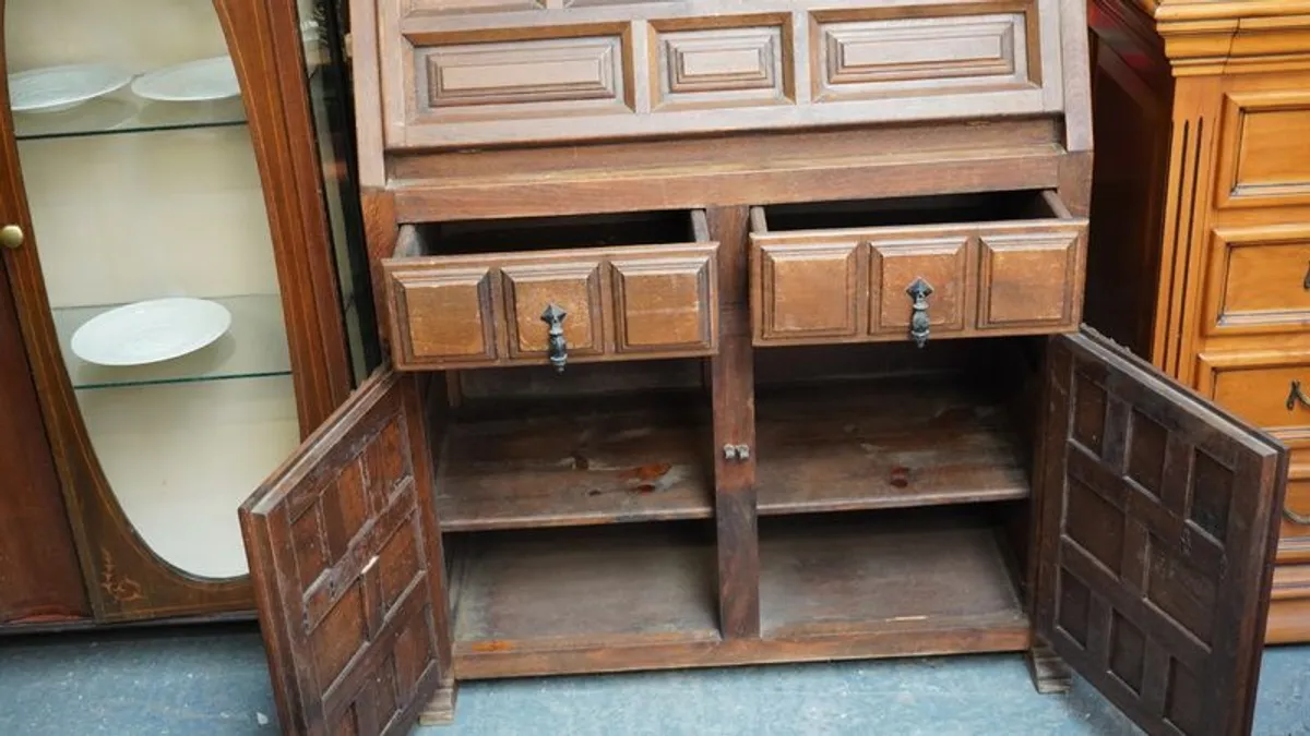 Vintage Spanish Bureau Cabinet - Image 2