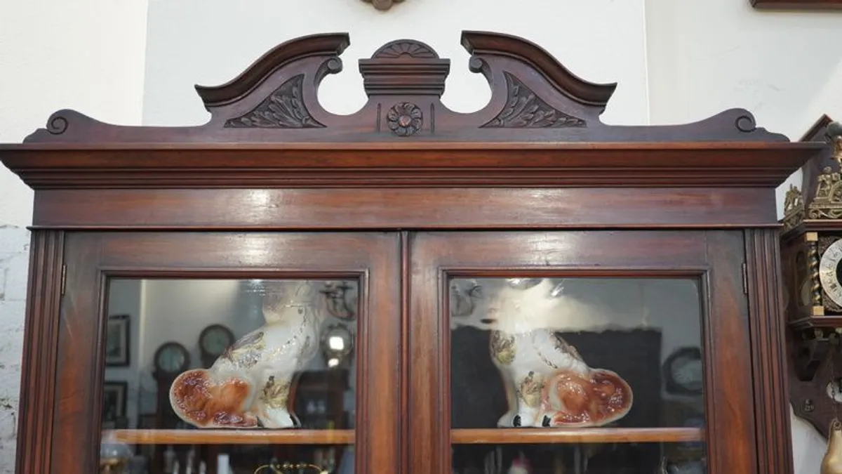 Original Victorian Mahogany Bookcase - Image 2
