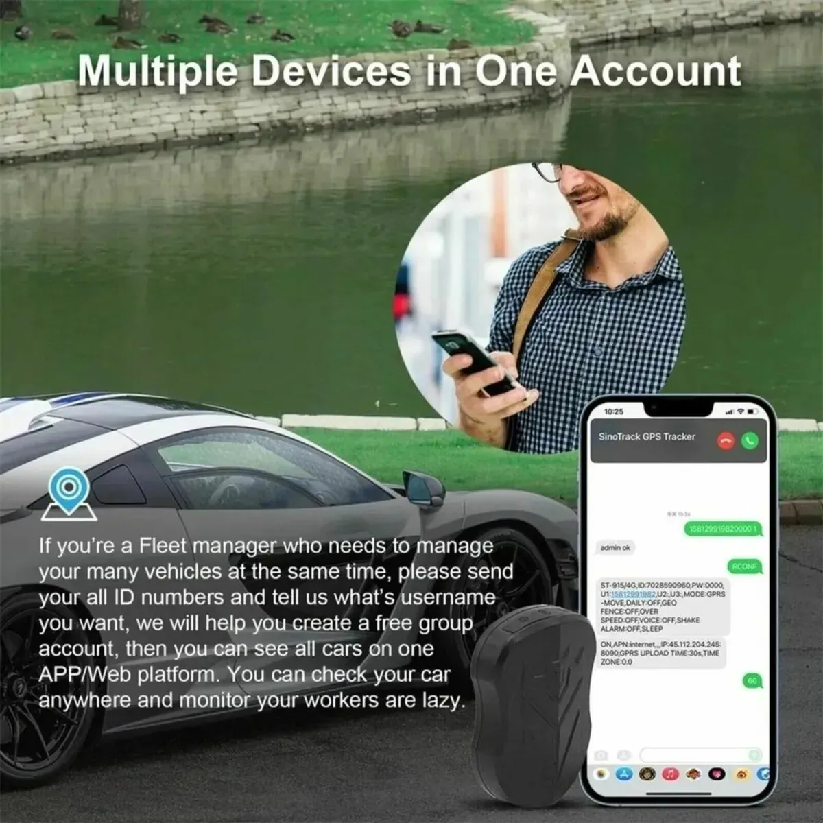 GPS Tracker Magnetic Vehicle Locator Long Standby - Image 2