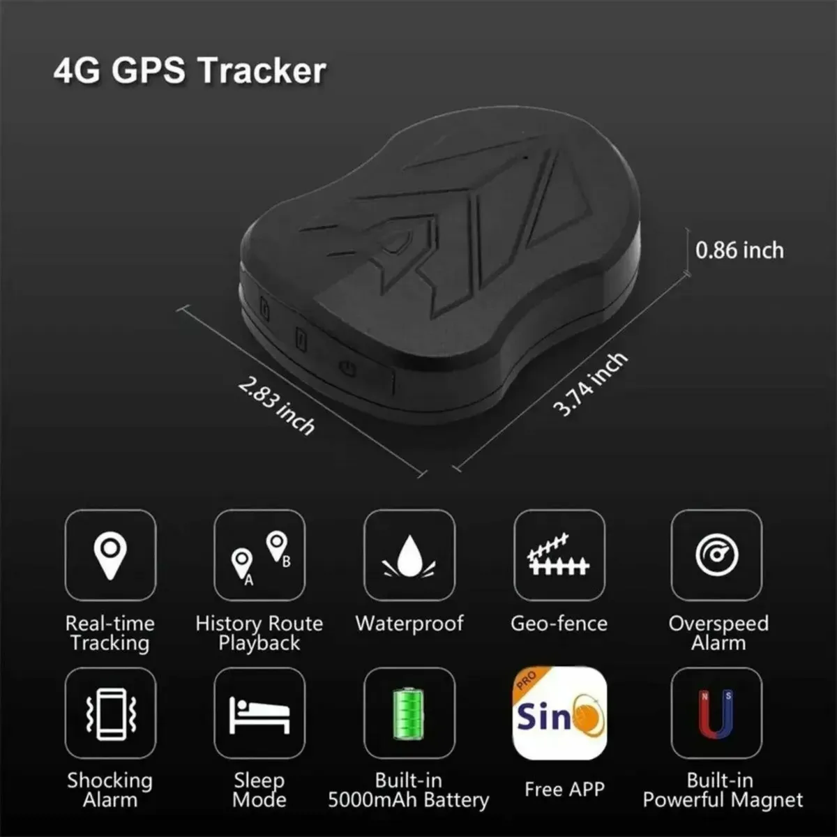 GPS Tracker Magnetic Vehicle Locator Long Standby - Image 3
