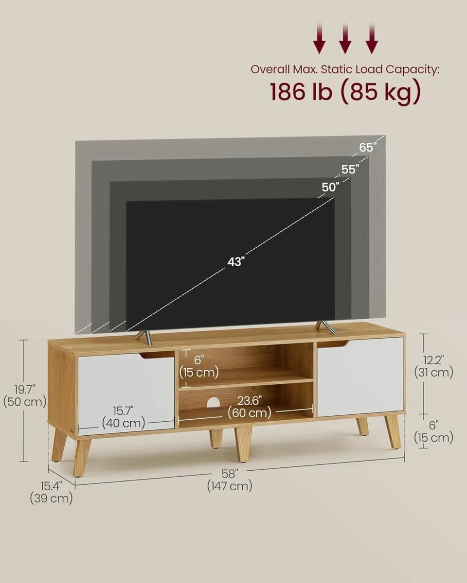 TV Stand Unit, Entertainment Center - FREE P&P - Image 3