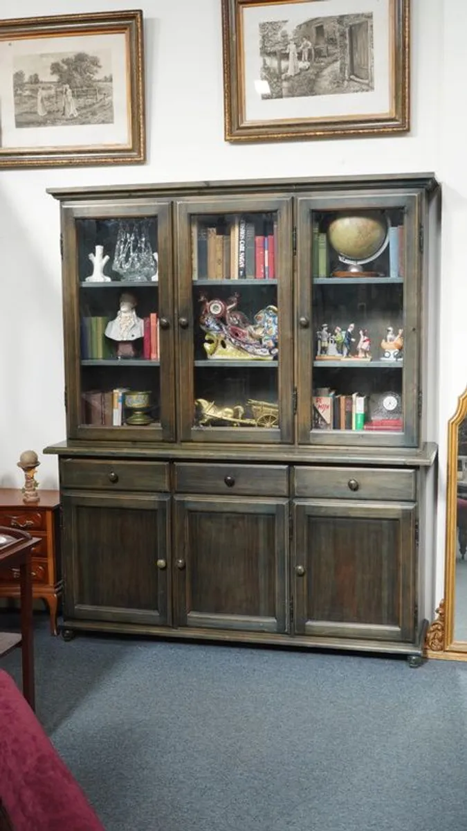 Vintage Spanish Display Cabinet - Stunning Iridescent Finish - Image 1