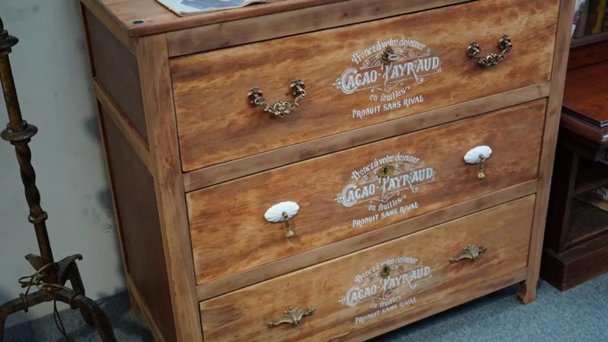 Upcycled Chest of Drawers with Mirror - Image 4