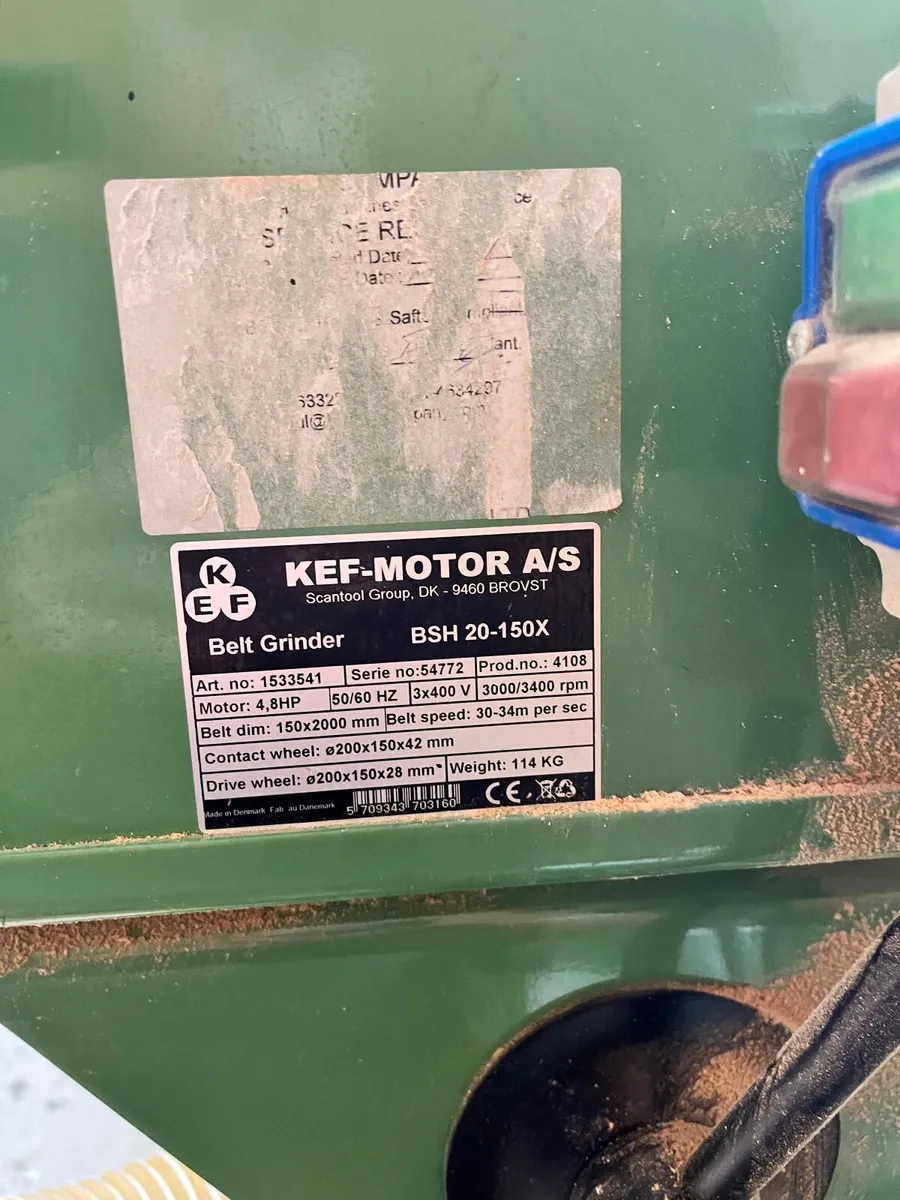 KEF belt sander/grinder inc. extractor - Image 3