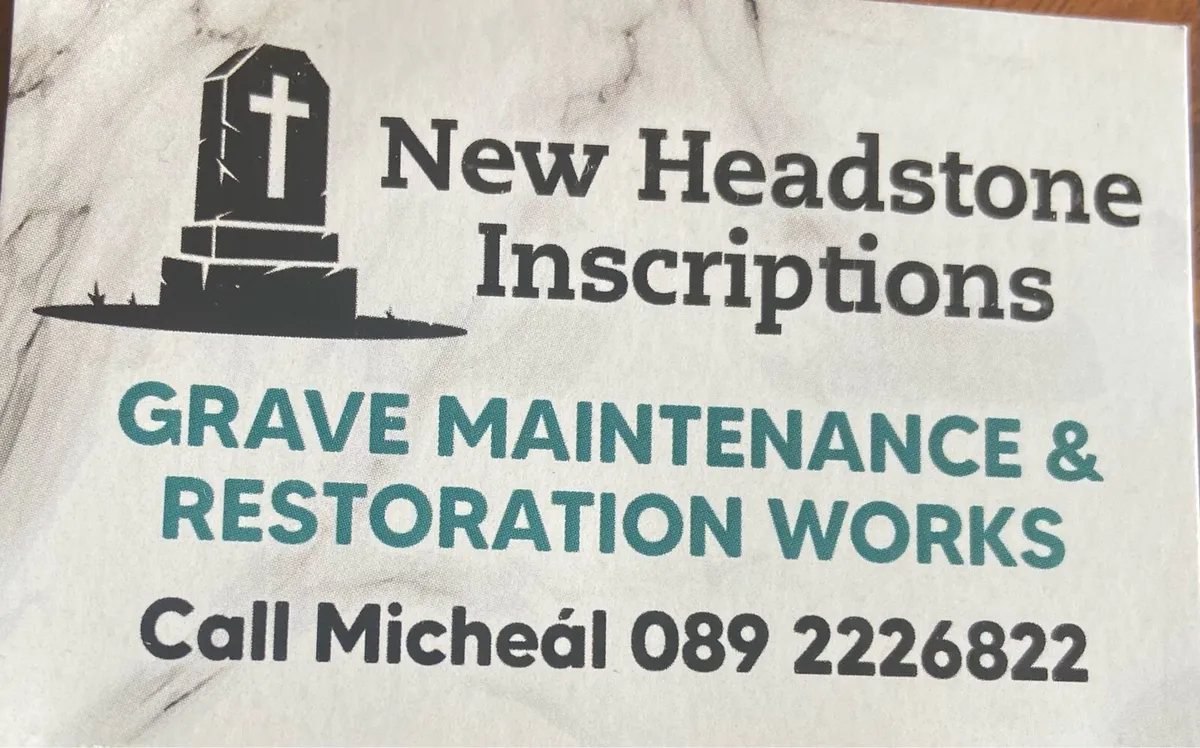 New Headstone inscriptions