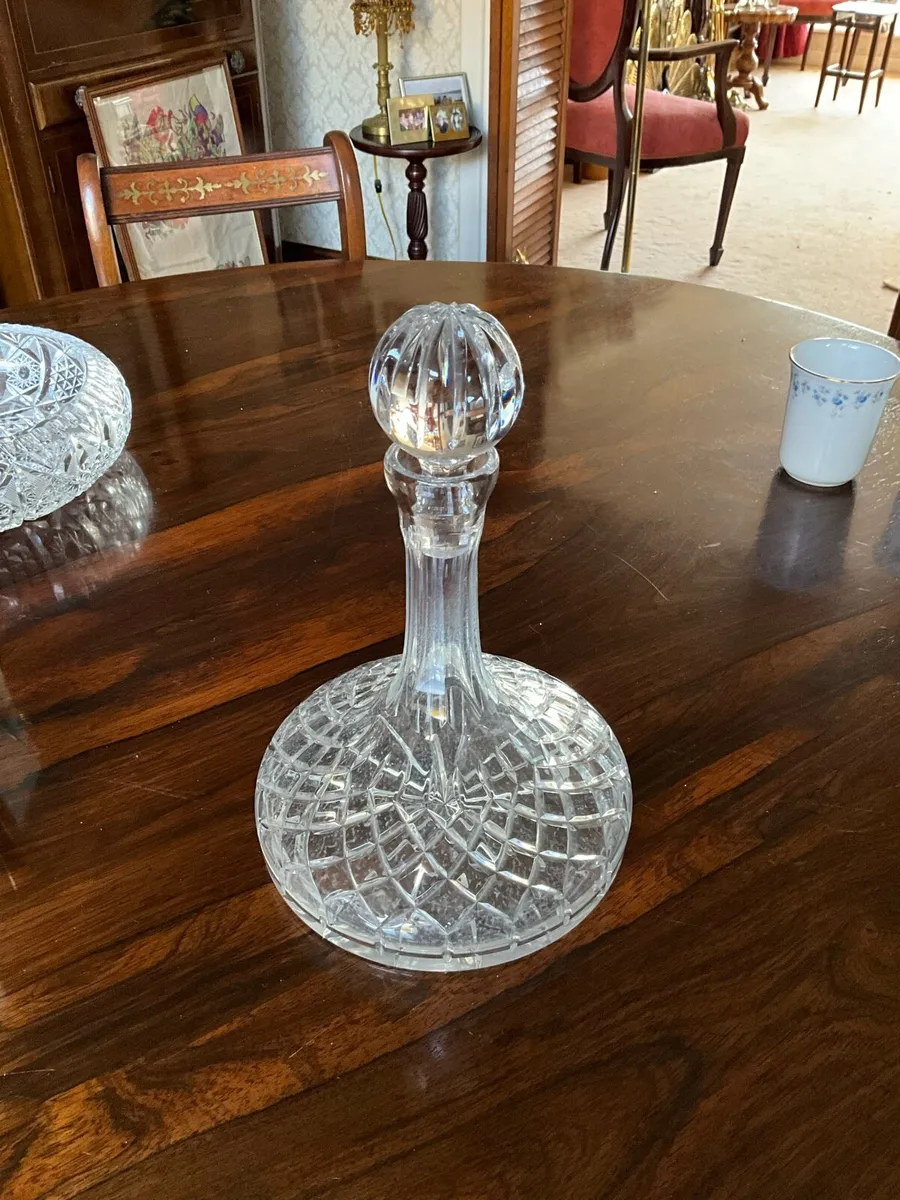 Waterford Crystal Cut Glass Ships Decanter - Image 3