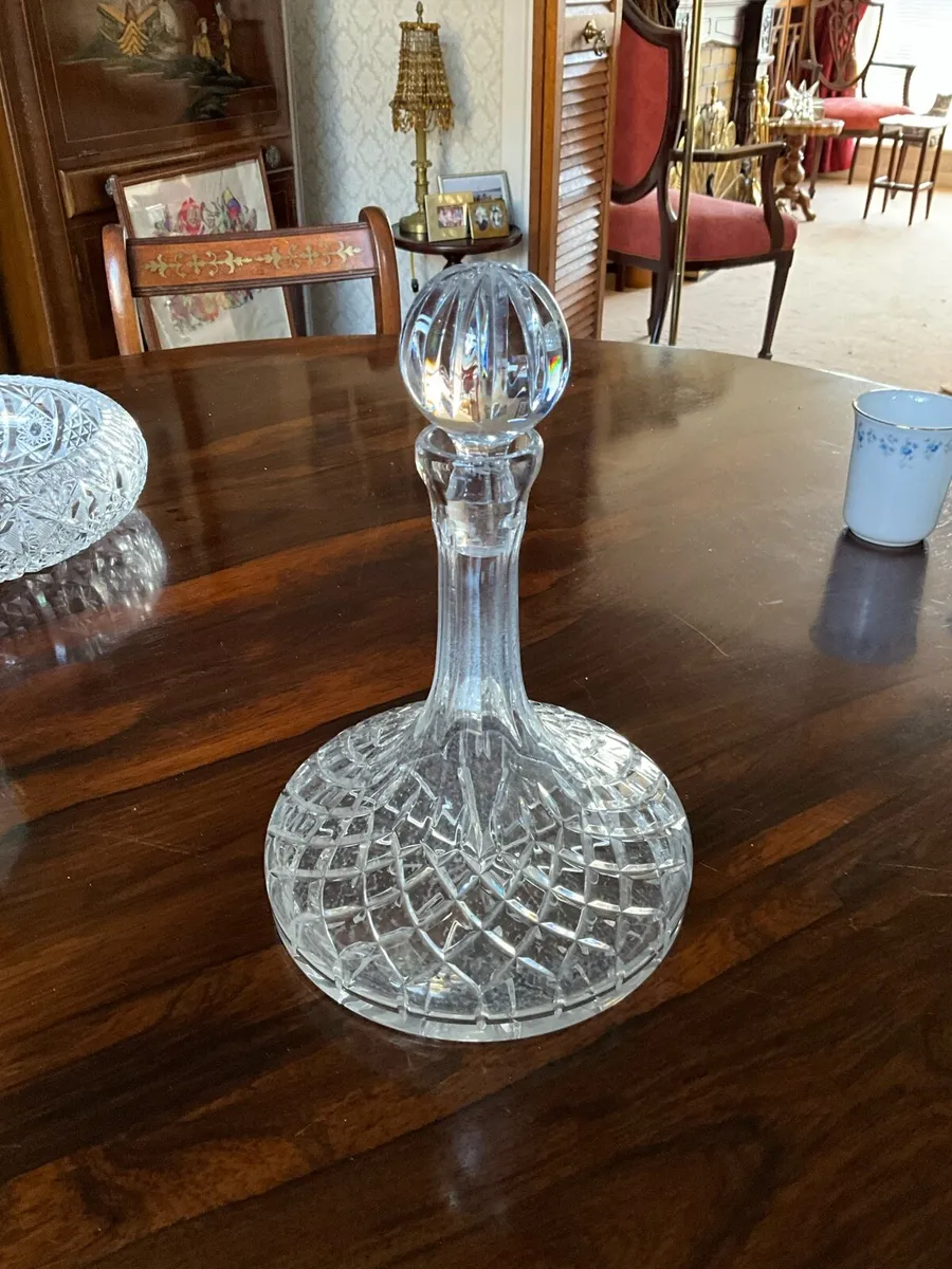Waterford Crystal Cut Glass Ships Decanter - Image 4