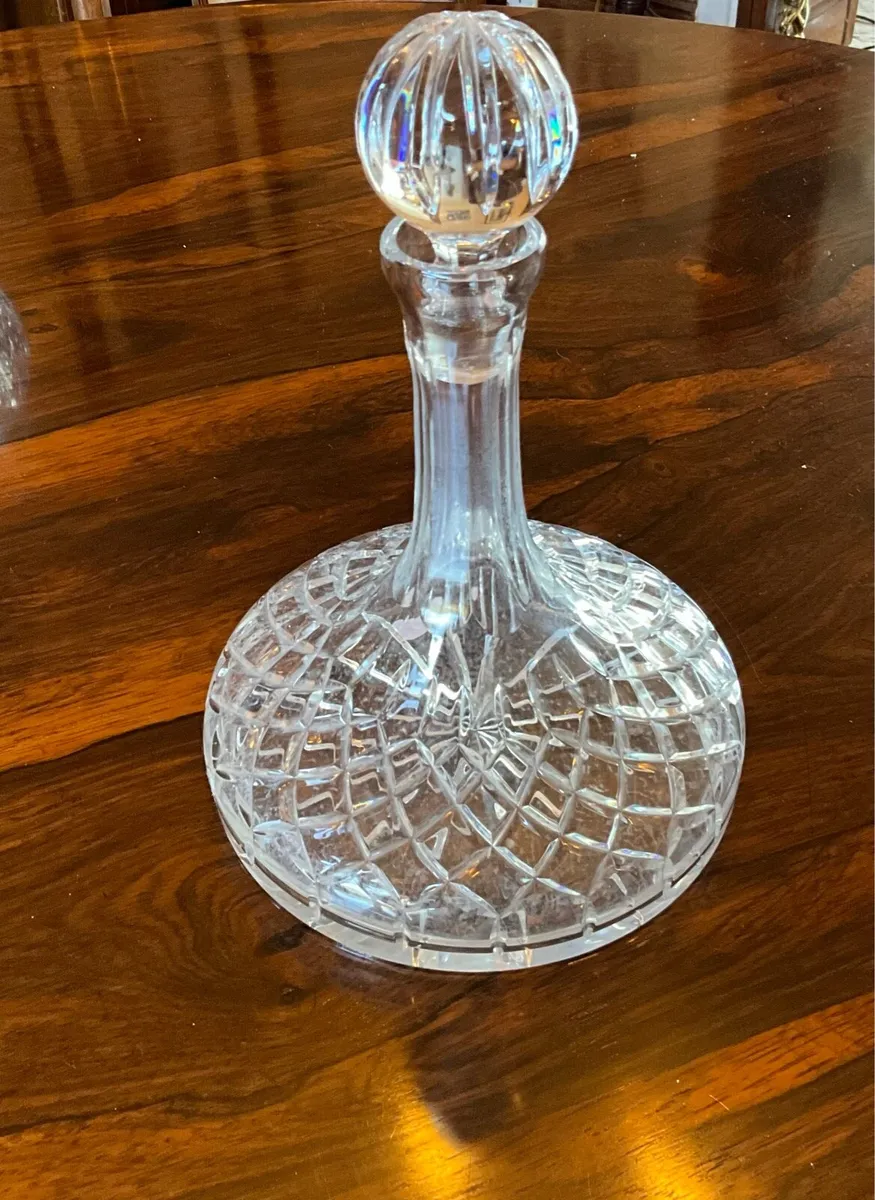 Waterford Crystal Cut Glass Ships Decanter - Image 1