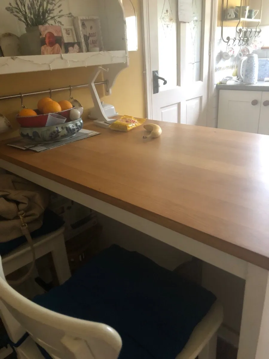 IKEA kitchen island and three chairs perfect condo - Image 1