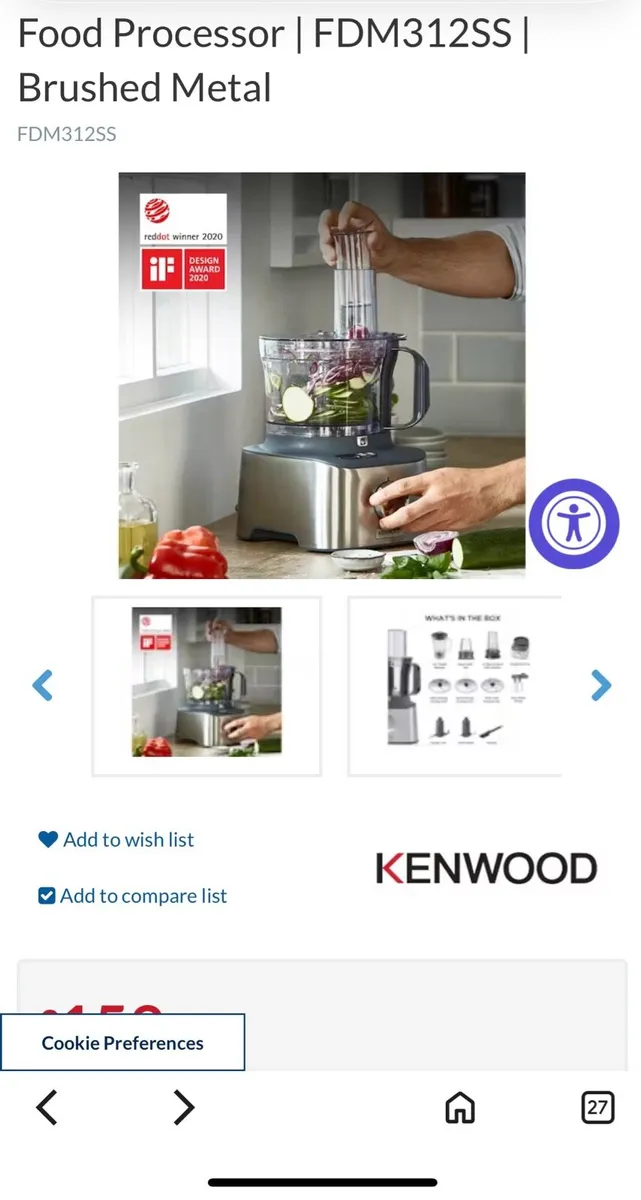 Kenwood Food Processor - Image 2