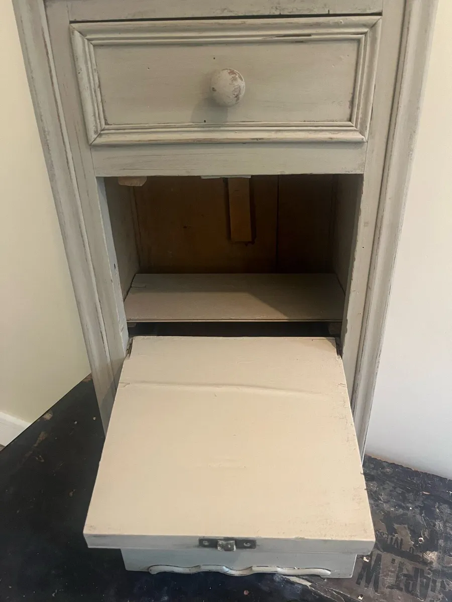 Antique Painted Cabinet with Drawers - Image 3