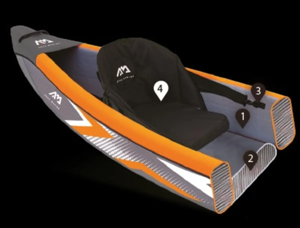 Aquamarina Tomahawk AIR-C 15’8″ drop-stitch canoe - Image 2