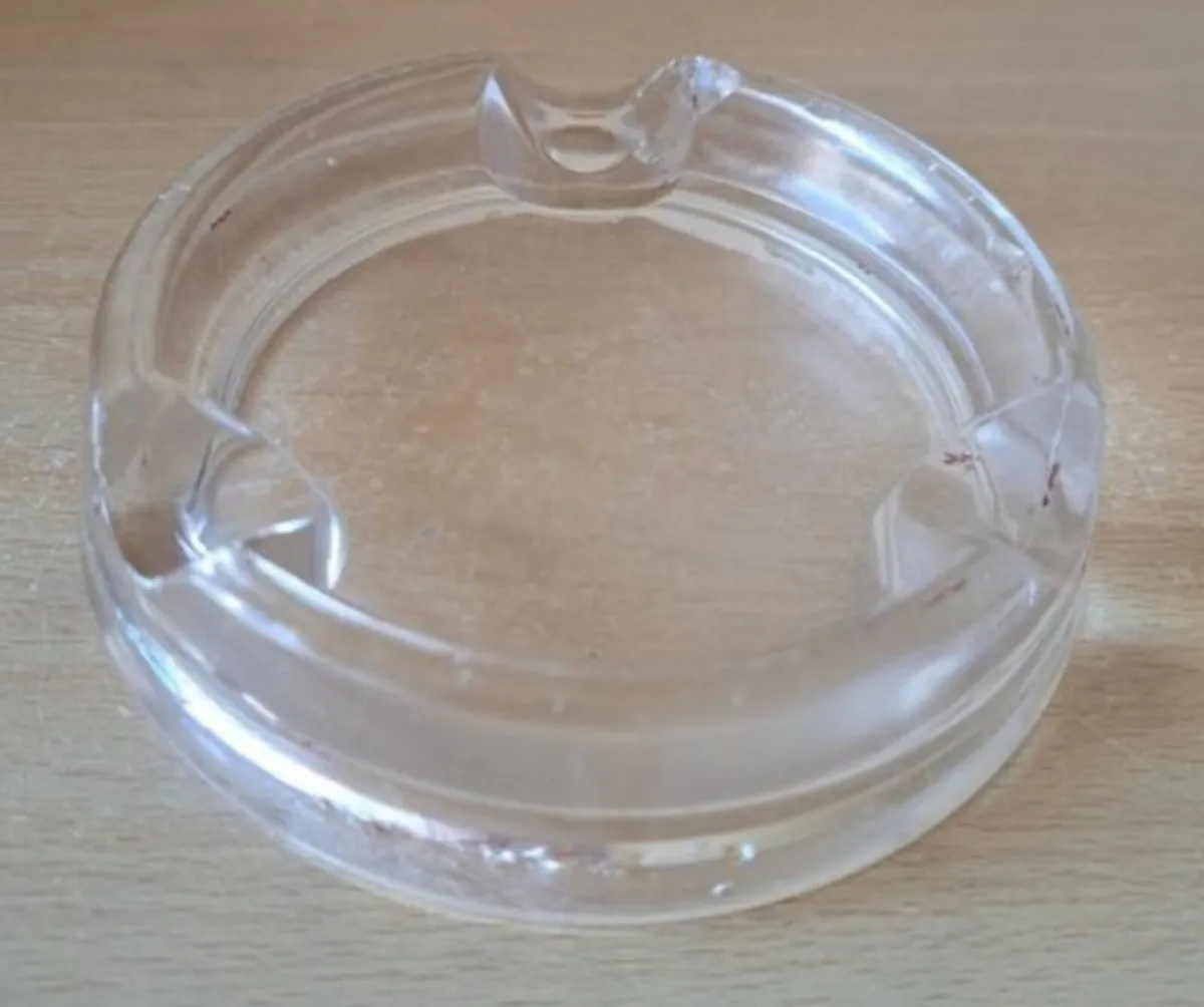 VINTAGE..PERFUME BOTTLE AND ASHTRAY - Image 1