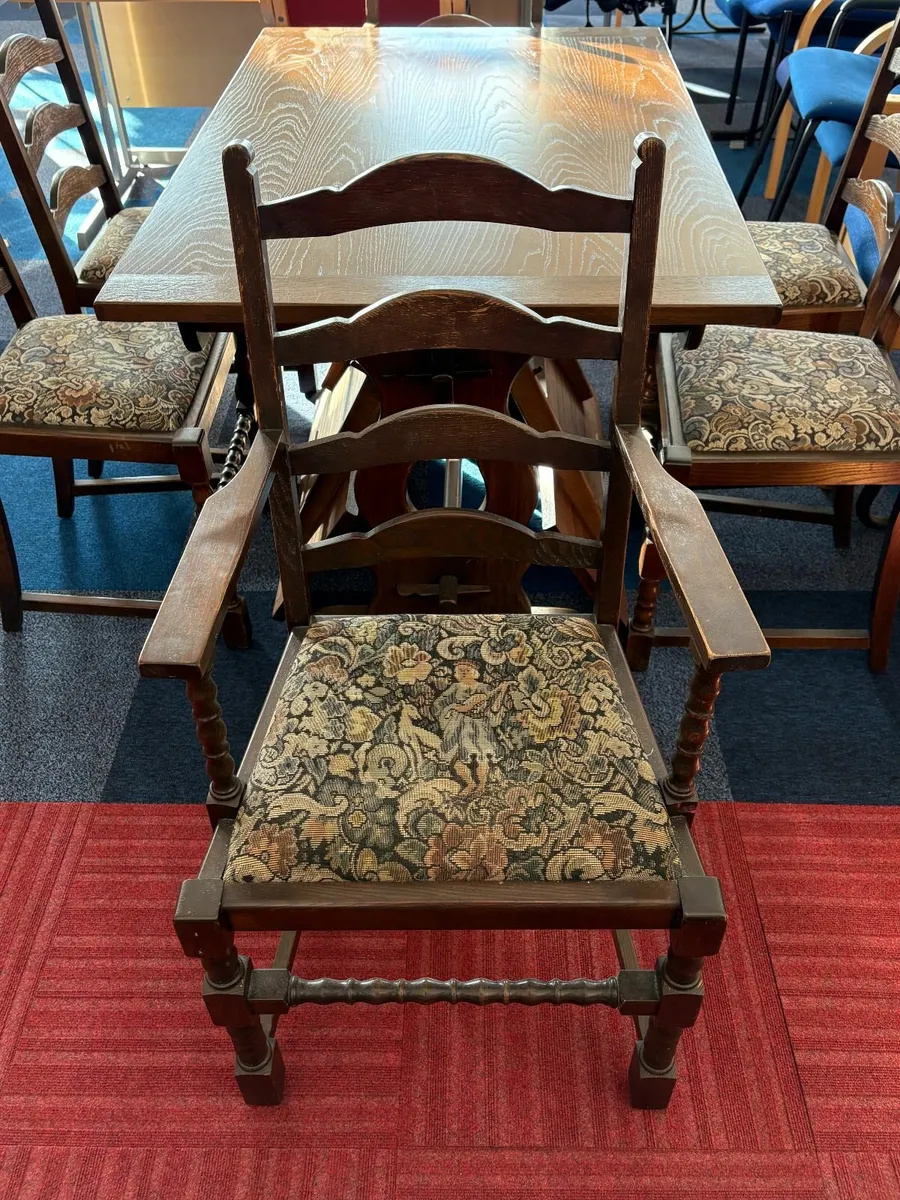 Antique Table and Chair Set - ONLY £150 - Image 4