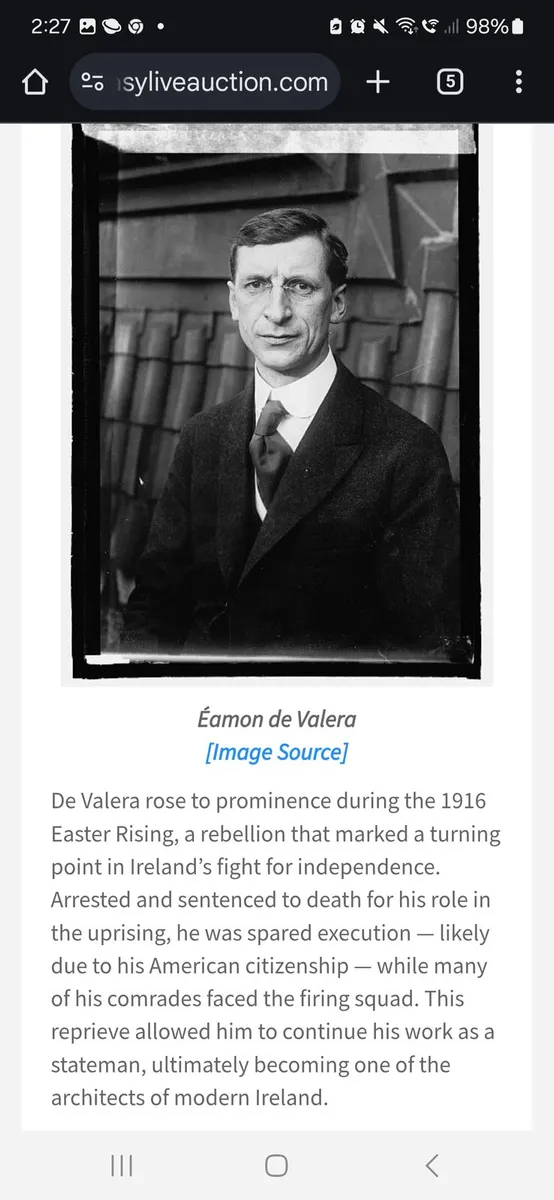 Eamon de Valera plate - Image 3