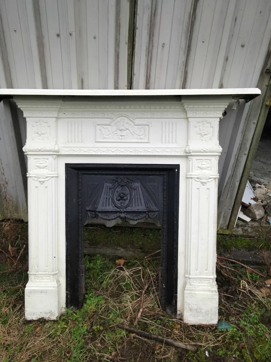 Cast iron fireplace