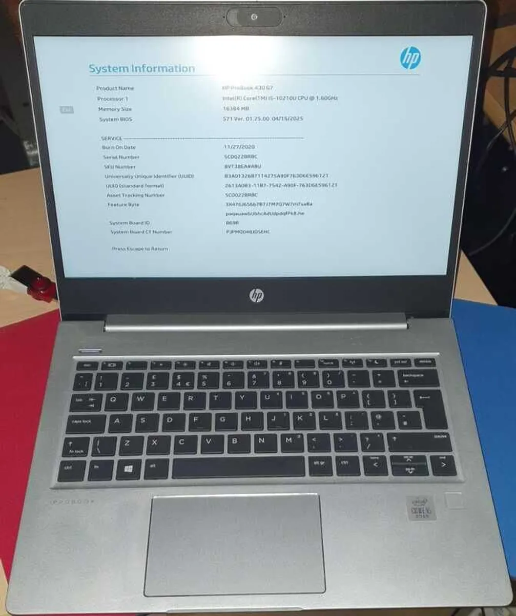 Hp Probook 430 G7 Laptop | I5-10210u | 16gb Ram | 256gb Ssd - Image 1