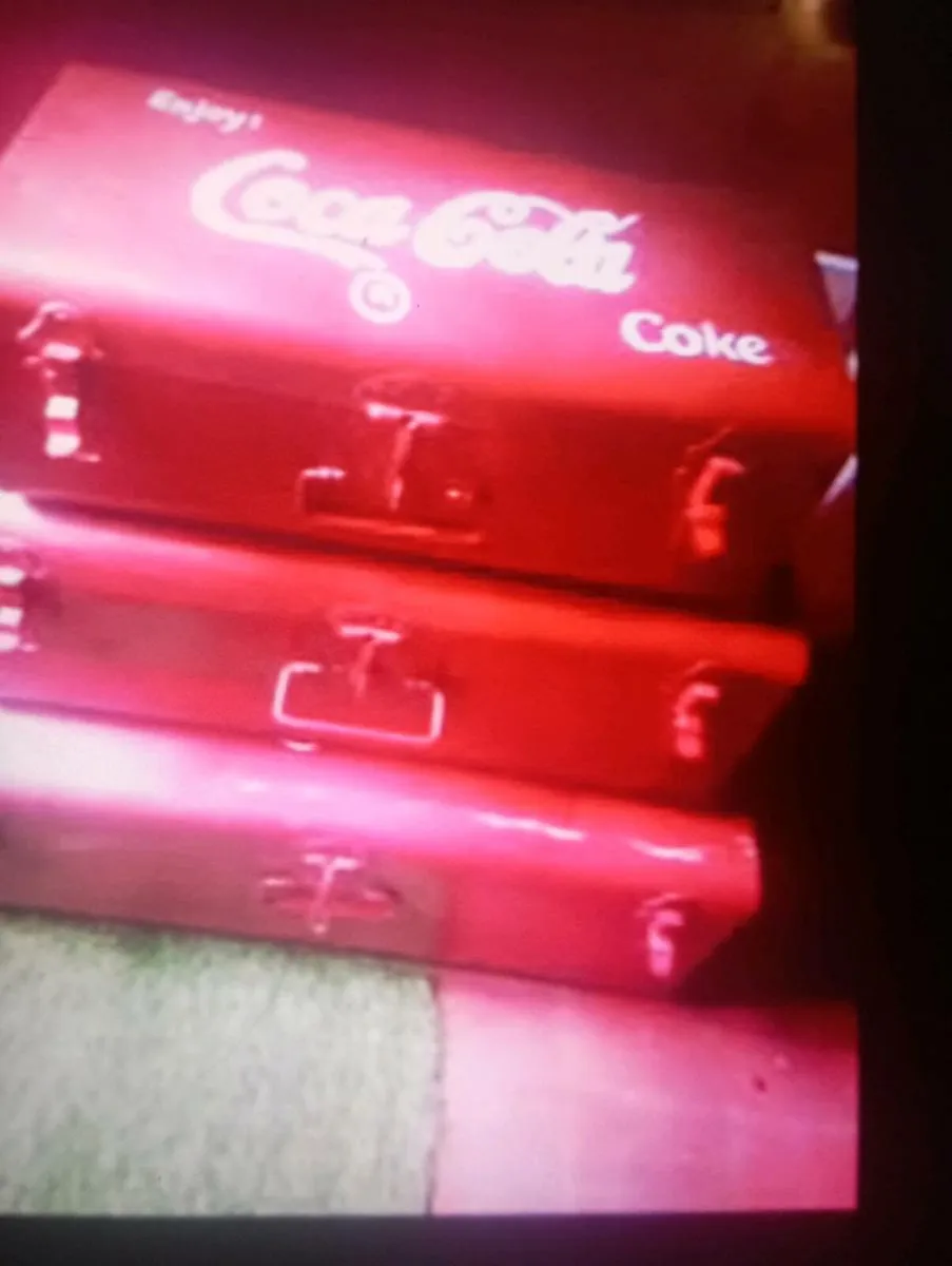 A NEST OF RETRO STEEL COCA COLA  TRUCKS. - Image 2