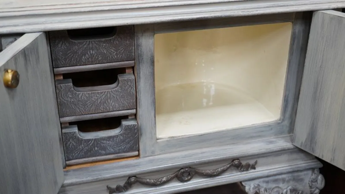 Pair of Upcycled Vintage Bedside Cabinets - Image 4