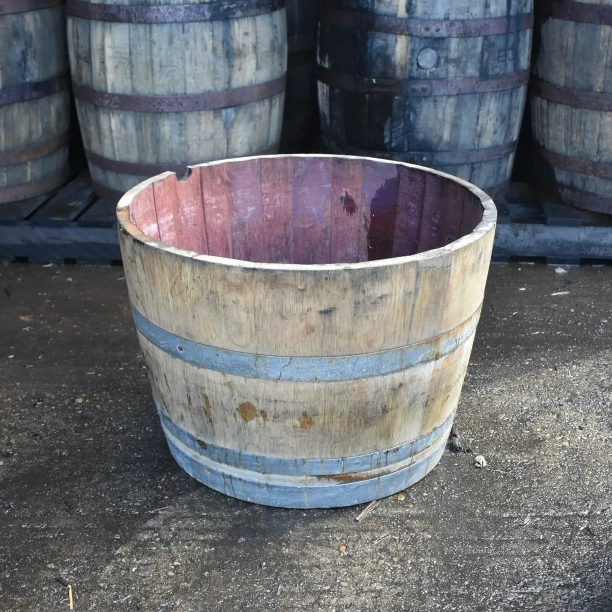 WHISKEY AND WINE BARREL PLANTERS - Image 3