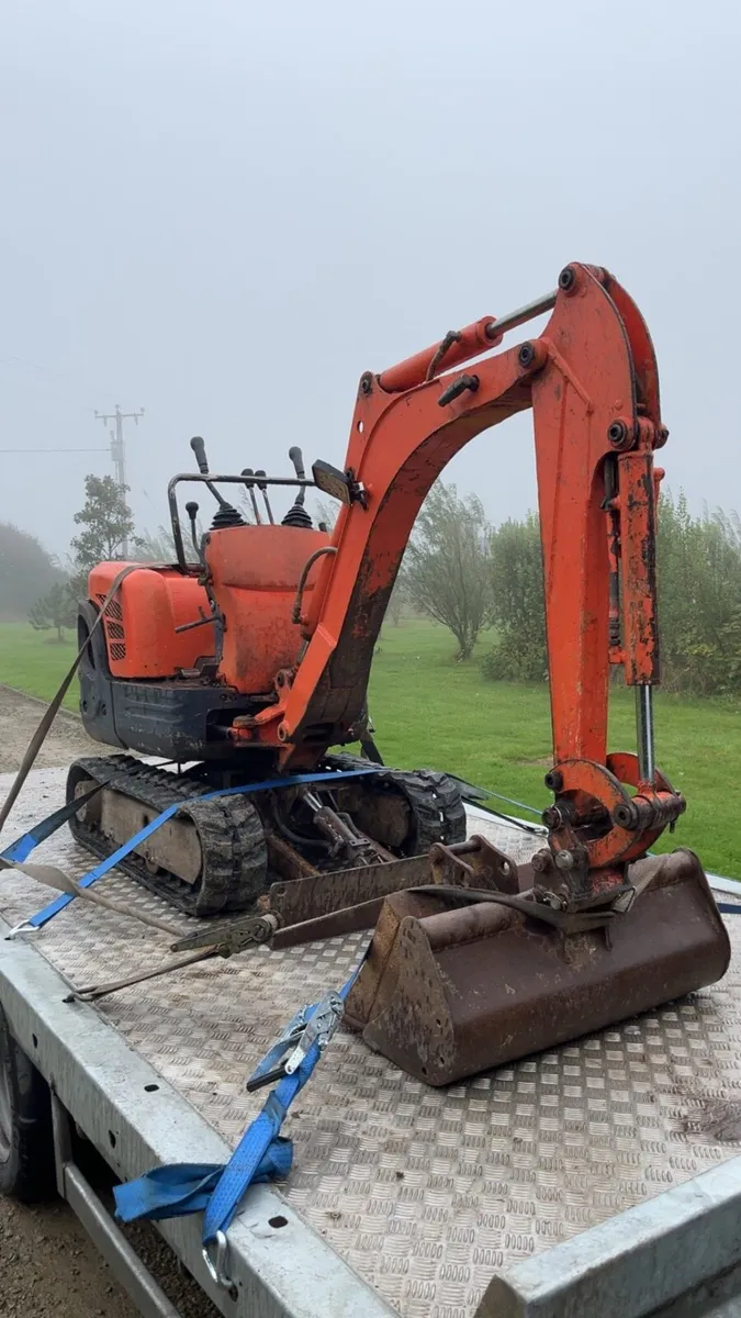 Kubota kx008 1 ton mini digger - Image 1