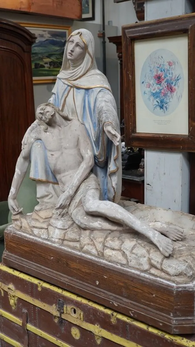 Large Pieta Religious Statue - Image 4