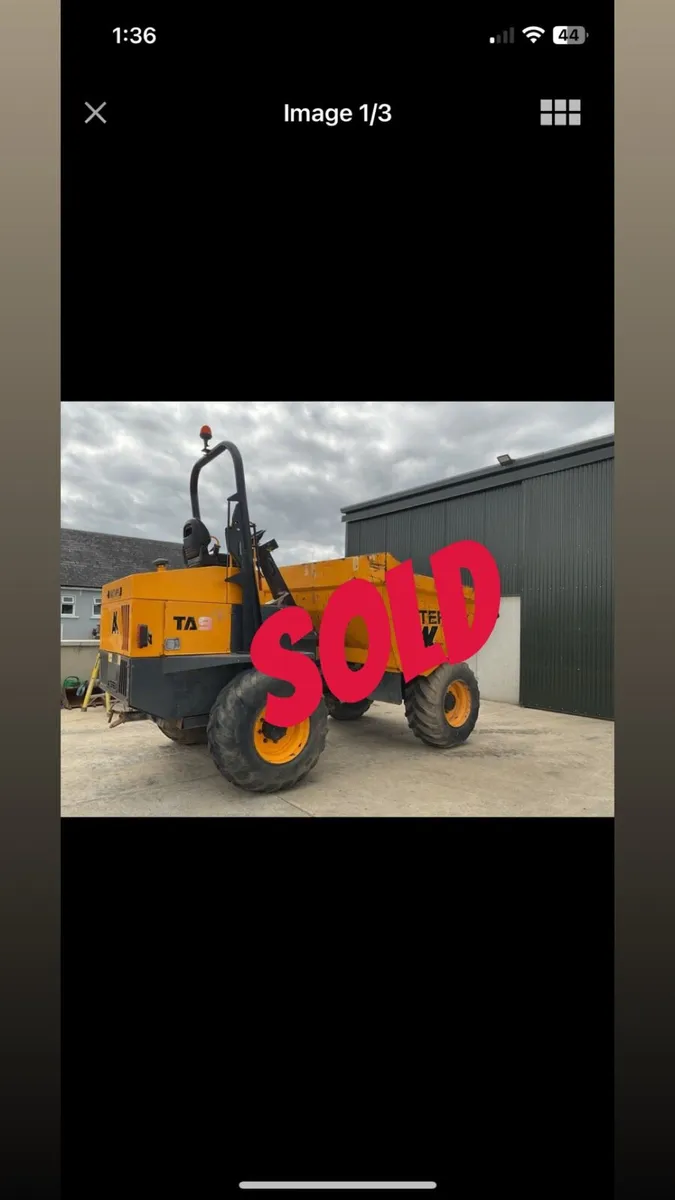 2017 Terex 9 Tonne dumper - Image 1