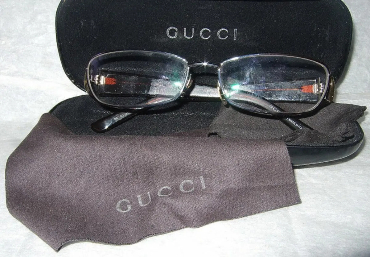 Authentic Gucci Designer Reading Glasses/As New - Image 1