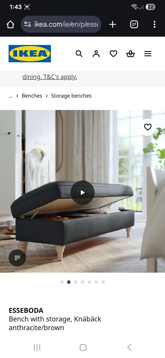 Linen bench - Image 2