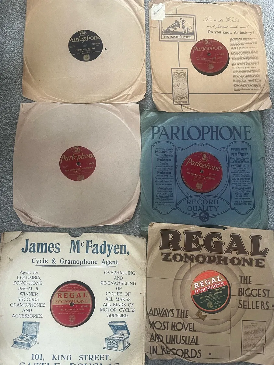 Vintage Jimmy O Dea 78 speed records - Image 1