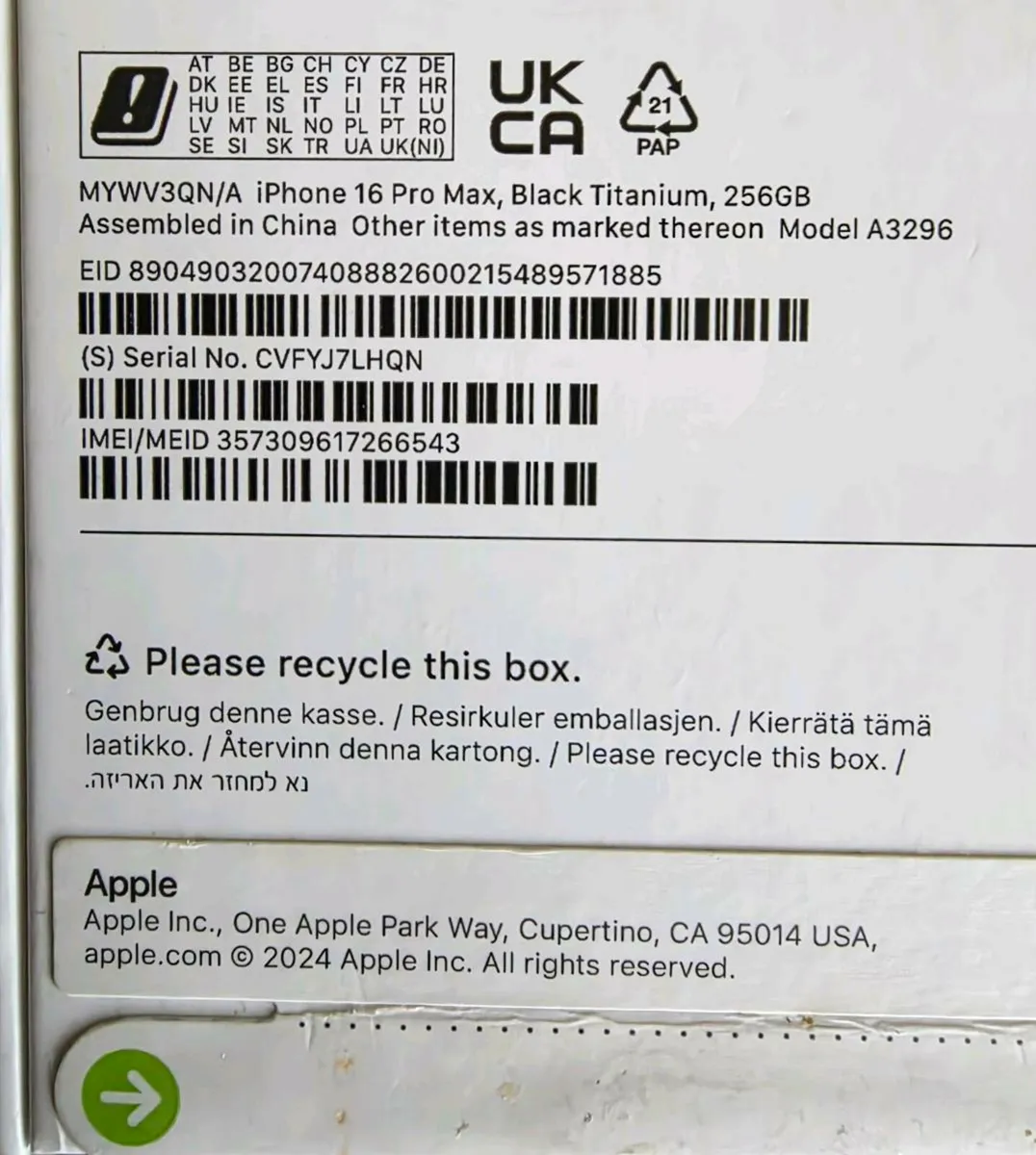 Apple Iphone 16 Pro Max 256GB - Image 2