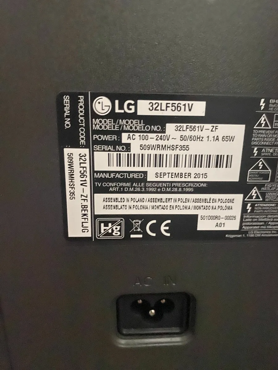 LG 32” HD TV - Image 2