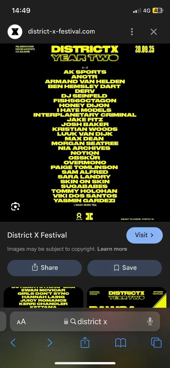 District X Ticket - Image 1