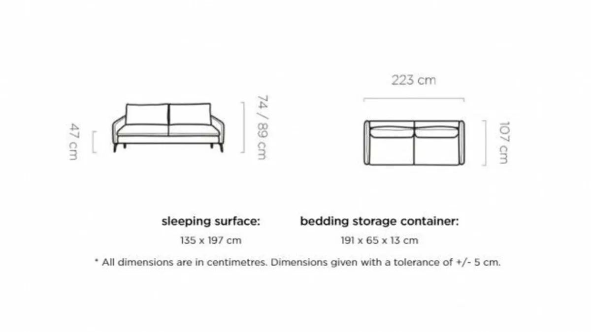 GLOSSY SOFA BED - Image 2