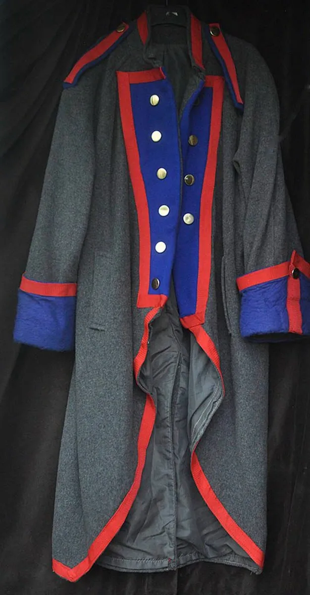 British Military Coat Costume Grey Wool,Red Piping - Image 4