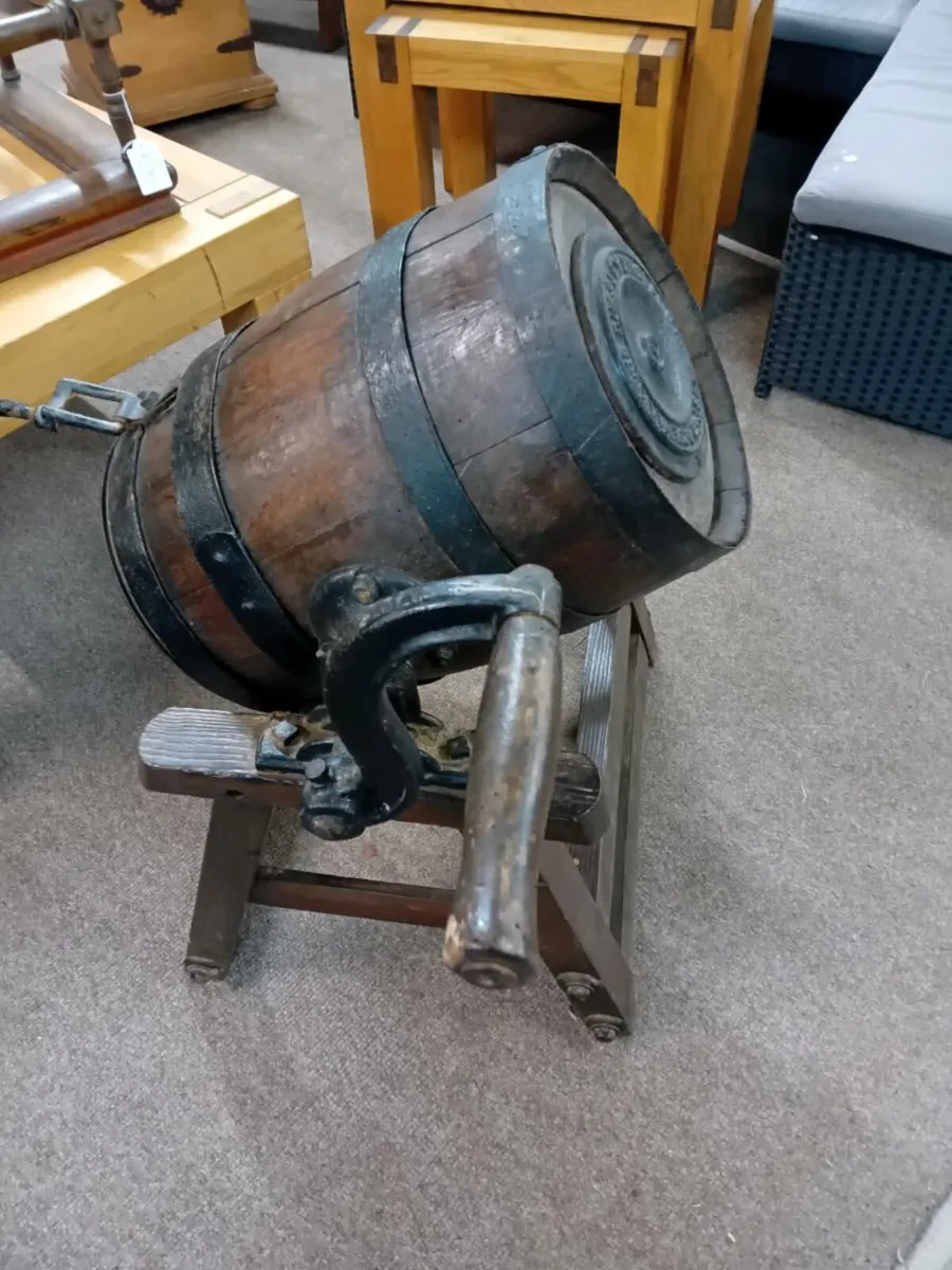 Antique Original Oak Butter Churn - Image 1