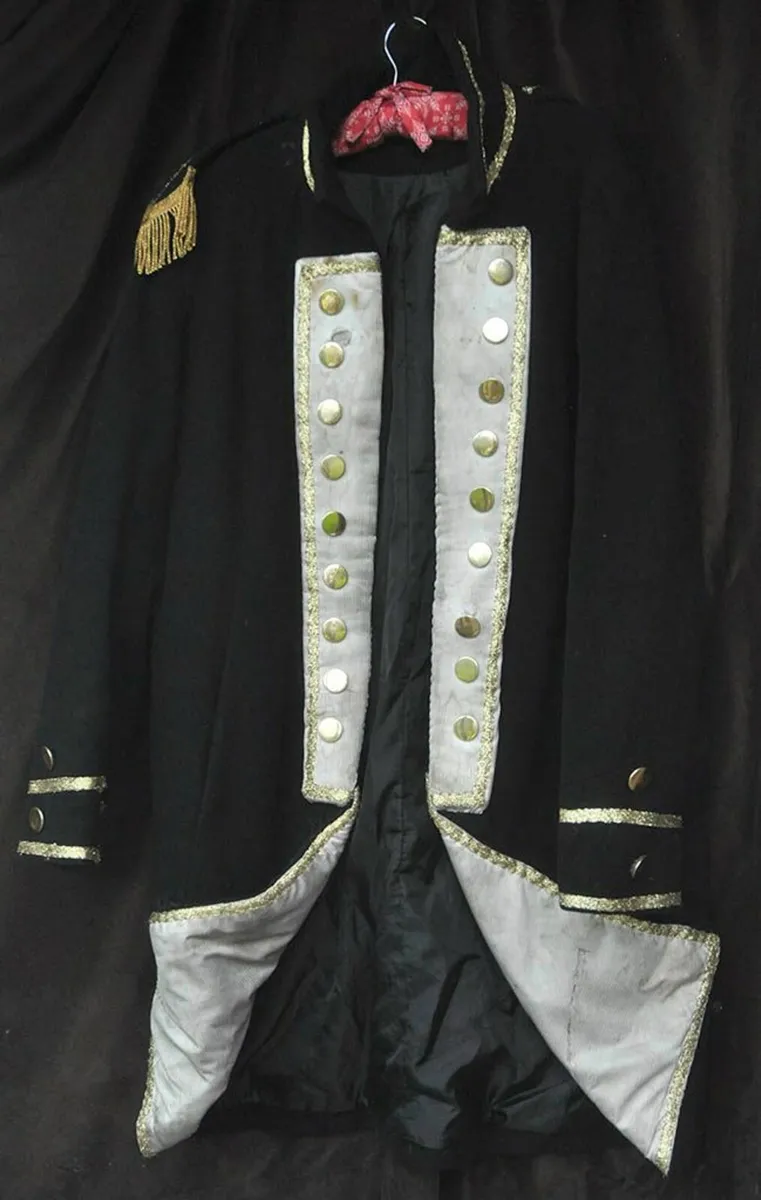 British Military Coat Costume Black Wool - Image 1