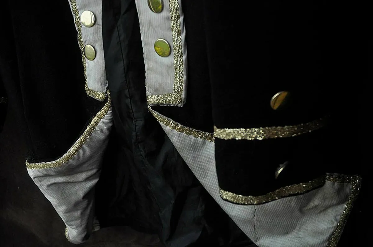 British Military Coat Costume Black Wool - Image 2