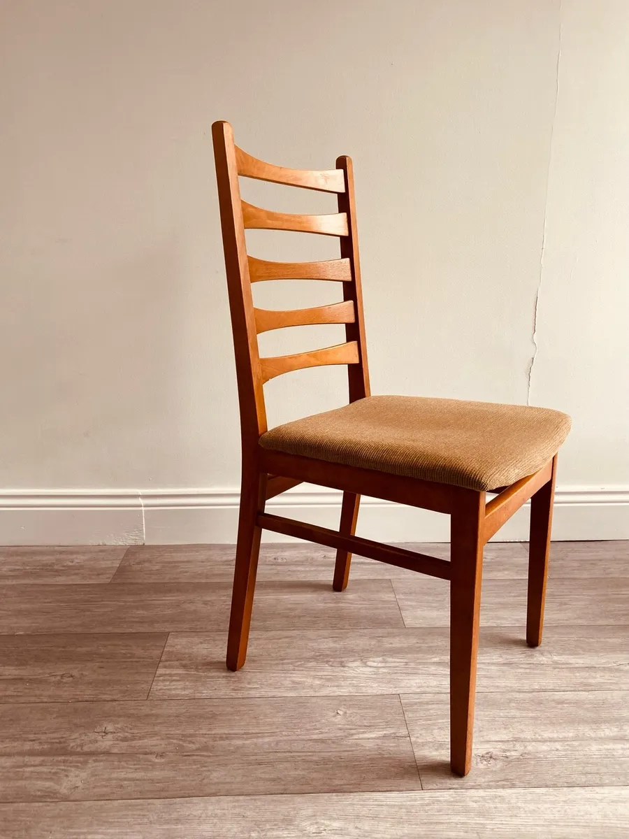 Mid Century Ladderback Dining Chairs - Image 3