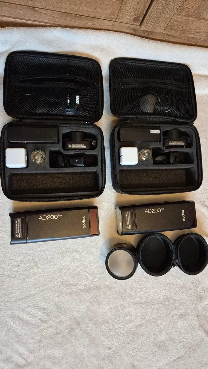 Godox AD200  Pro Flash x2 with Accessories - Image 3
