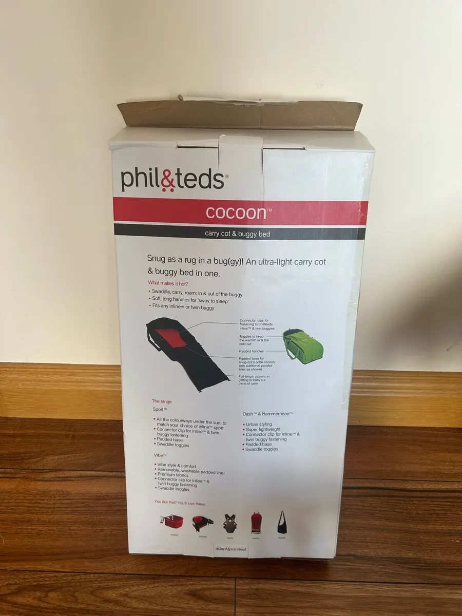 Phil & Teds Double Buggy and Silver Cross Stroller - Image 1