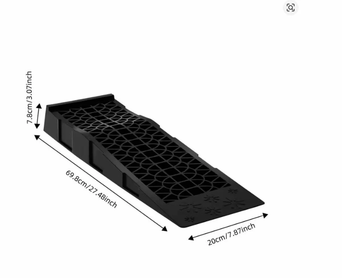 3T Extra Wide Car Ramps Pair Heavy Duty Plastic Lo - Image 2