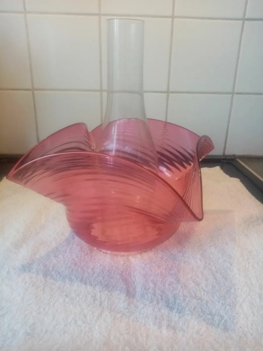 Victorian shade, oil lamp Bowl - Image 2