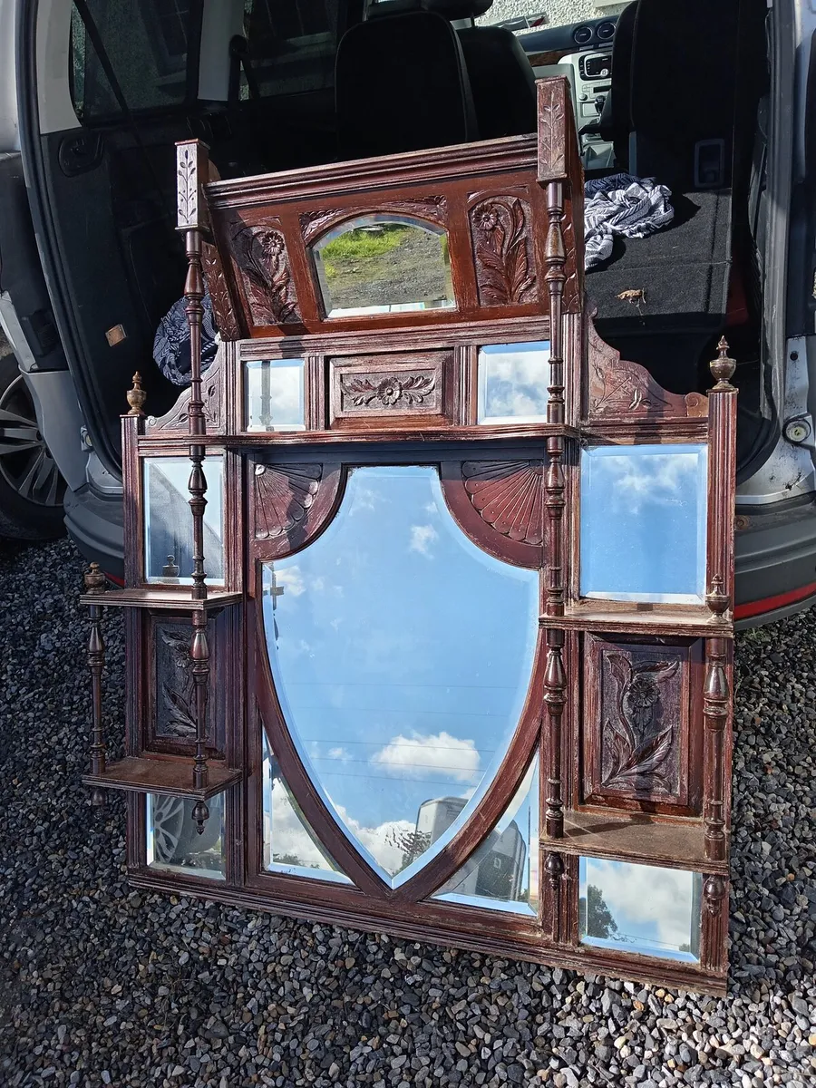 Overmantle mirror - Image 1