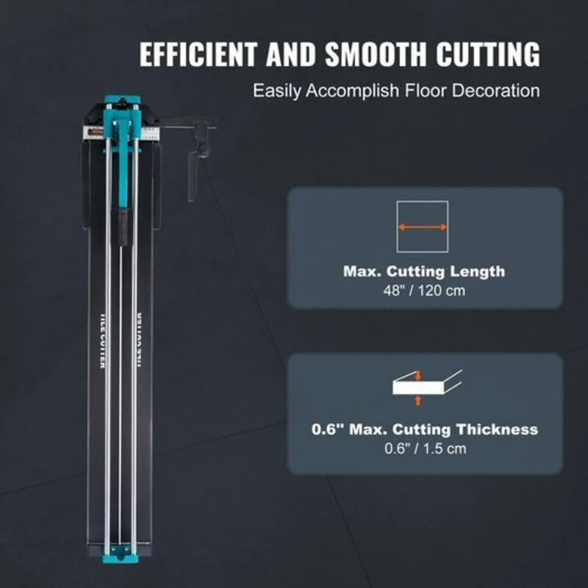 Manual Tile Cutter, 1200mm, Porcelain Ceramic Tile - Image 4