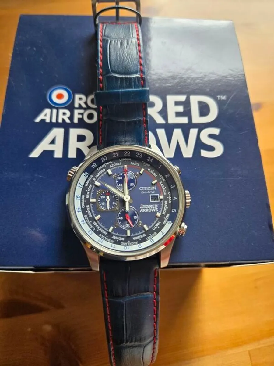 Citizen Eco-Drive Red Arrows Chronograph ,Boxed with Papers - Image 2